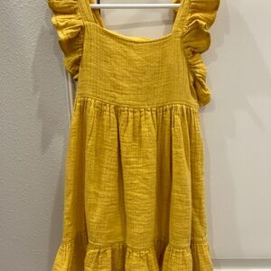 CAT & JACK Gently Worn Girls ruffle short sleeve dress